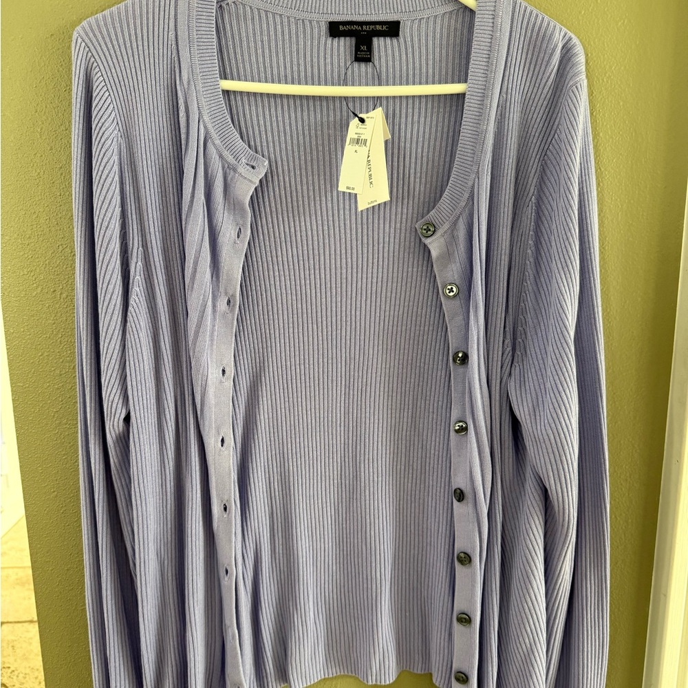 Banana Republic Lavender Knit Sweater